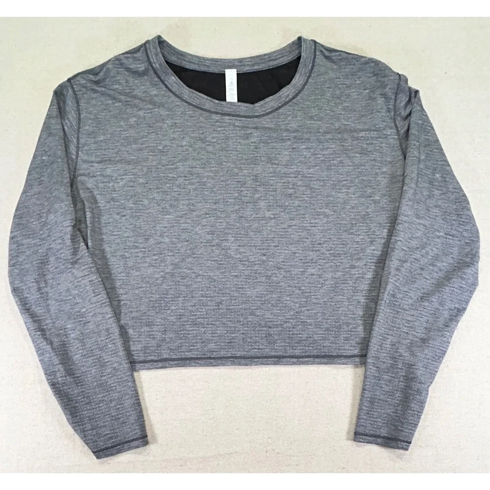 Lululemon Women's 10 Cropped‎ Performance Top Athleisure Wear Shirt